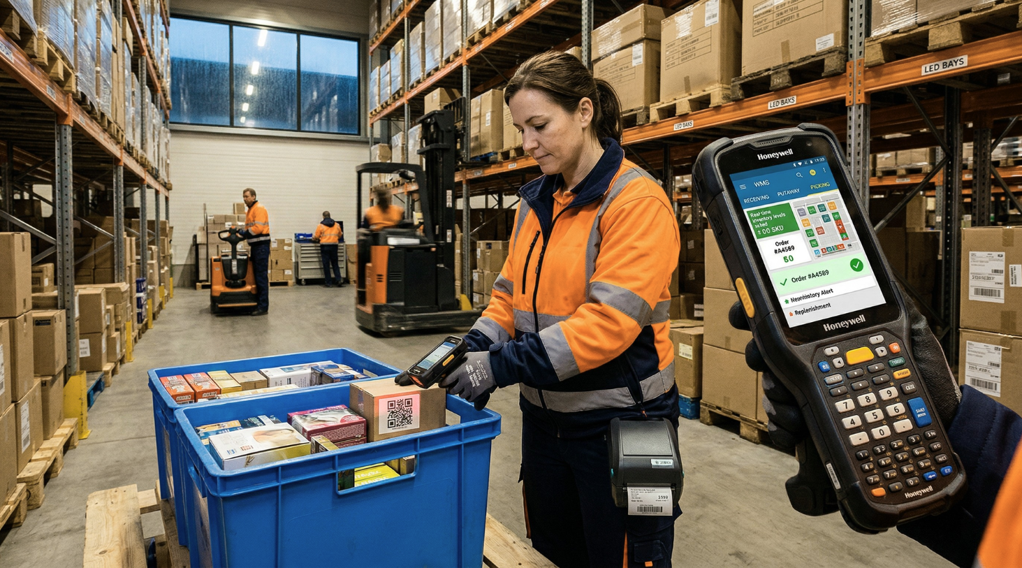 Warehouse Barcode Scanning process